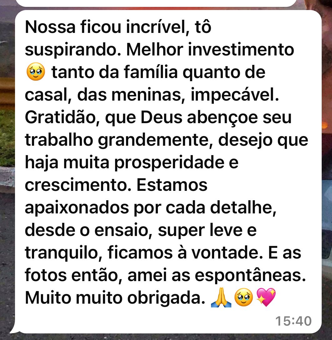 Depoimento real de cliente