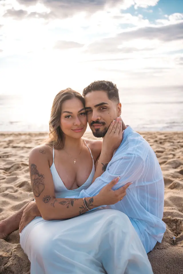 Ensaio de casal na praia em Ubatuba, foto de Renan Life fotógrafo