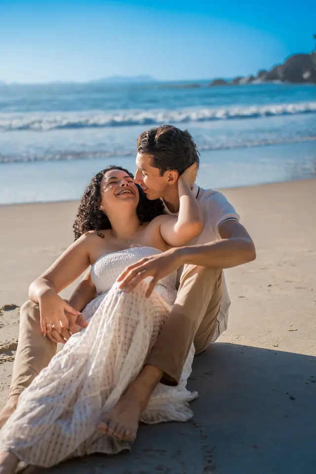 Pedido de casamento na praia em Ubatuba, foto de Renan Life fotógrafo