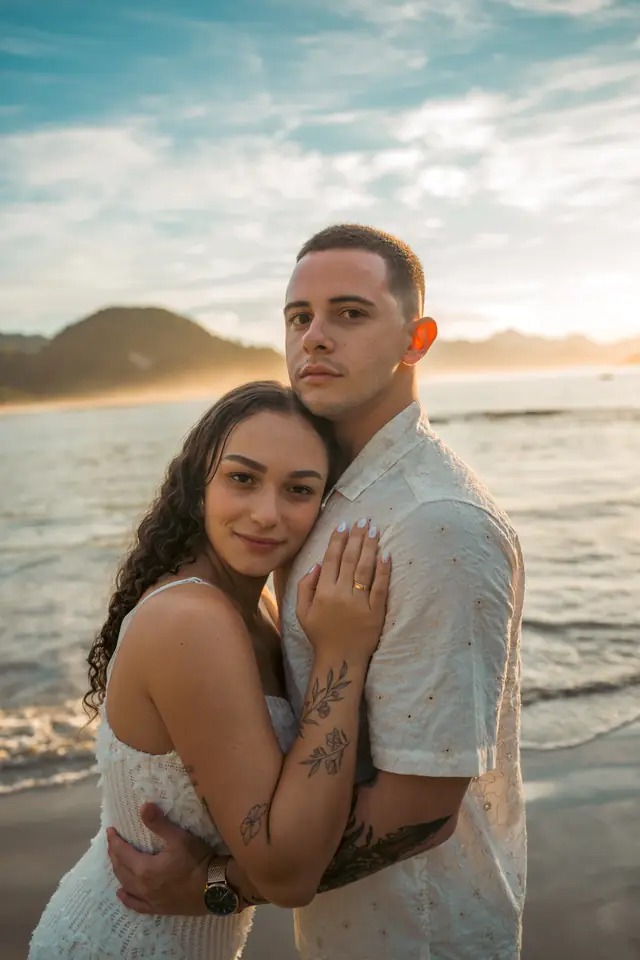 Pedido de casamento na praia em Ubatuba, foto de Renan Life fotógrafo