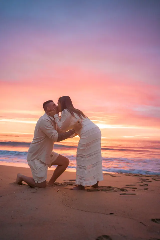 Pedido de casamento na praia em Ubatuba, foto de Renan Life fotógrafo