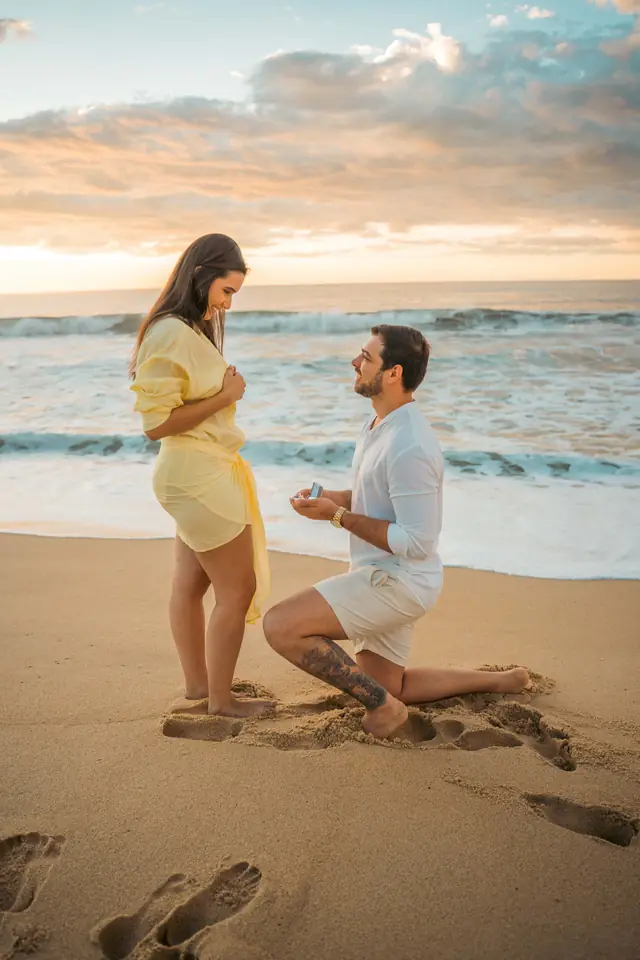 Pedido de casamento na praia em Ubatuba, foto de Renan Life fotógrafo